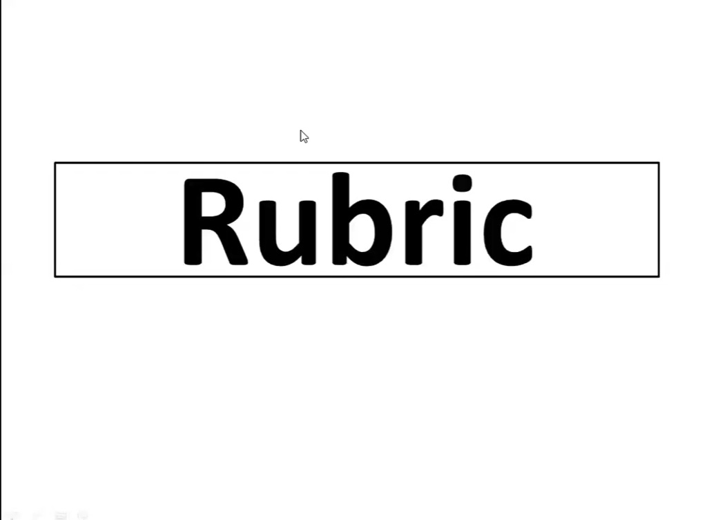 রুব্রিকের ব্যাখ্যা (Rubric Explained)