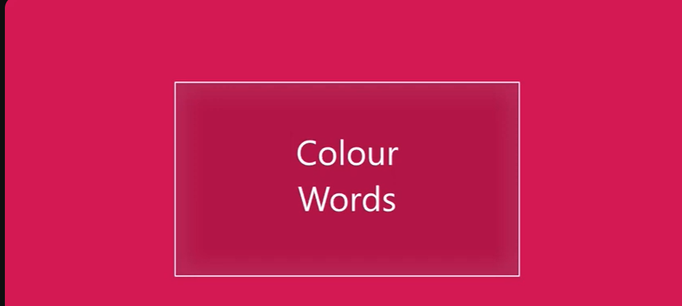 Colour Words